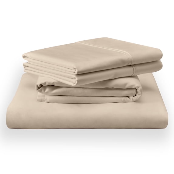 Tempur-Pedic Tempur-Classic Cotton Sheet Set, Sandstone, Twin XL, Adult