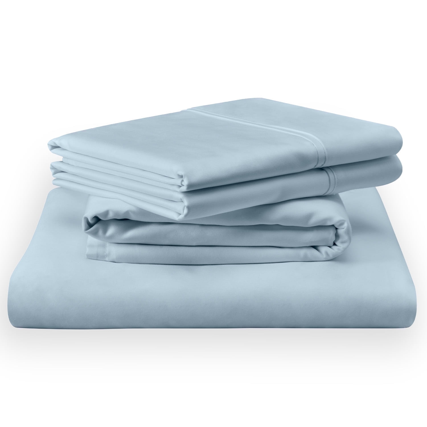 Sleepy Blue Cotton Full Sheet Set with Snug Fit