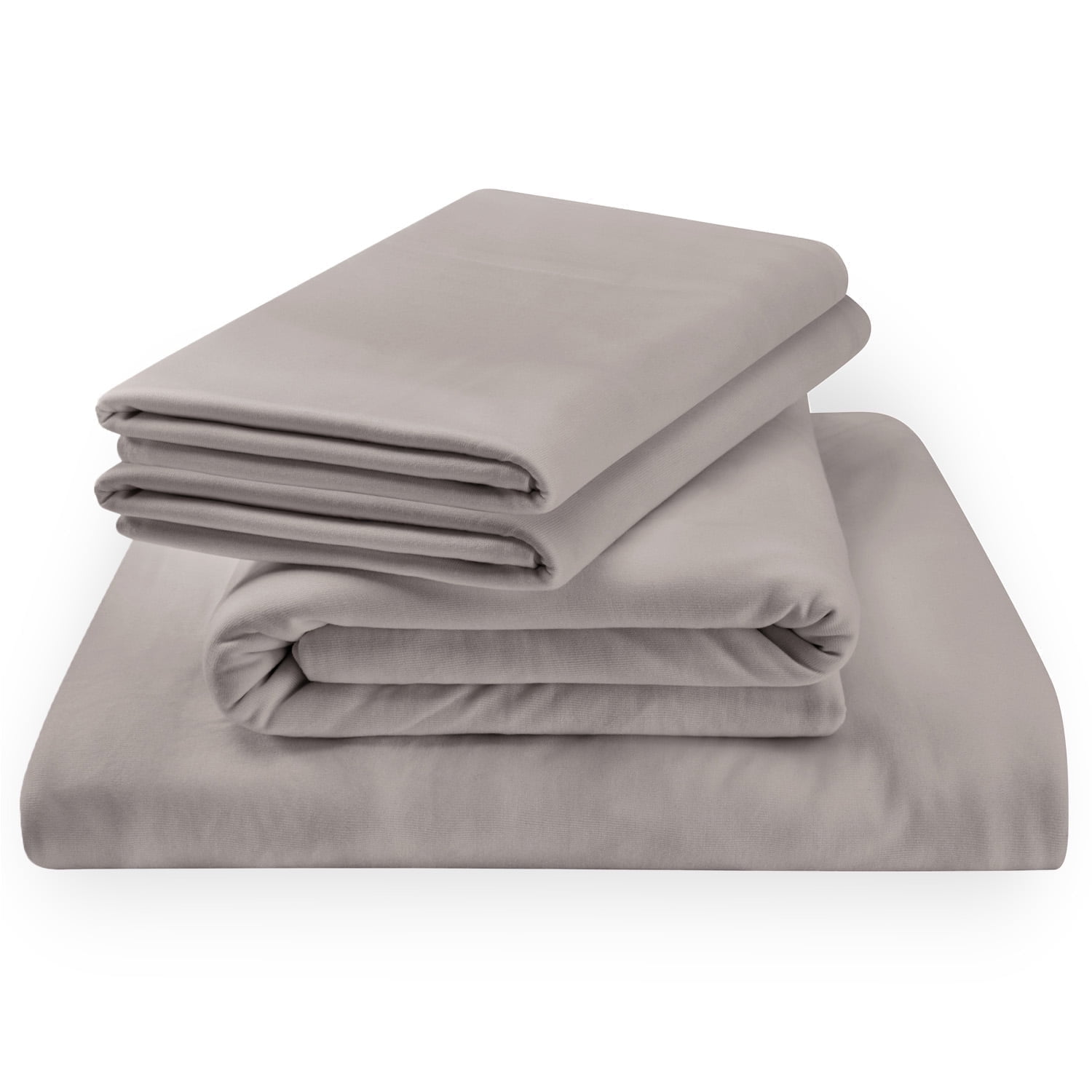 Twin Cool Gray Bamboo Jersey Sheet Set