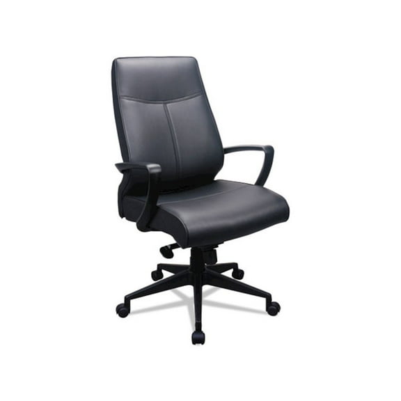 Tempur-Pedic by Raynor 300 Leather High-Back Chair Black Leather Seat/Back TP300