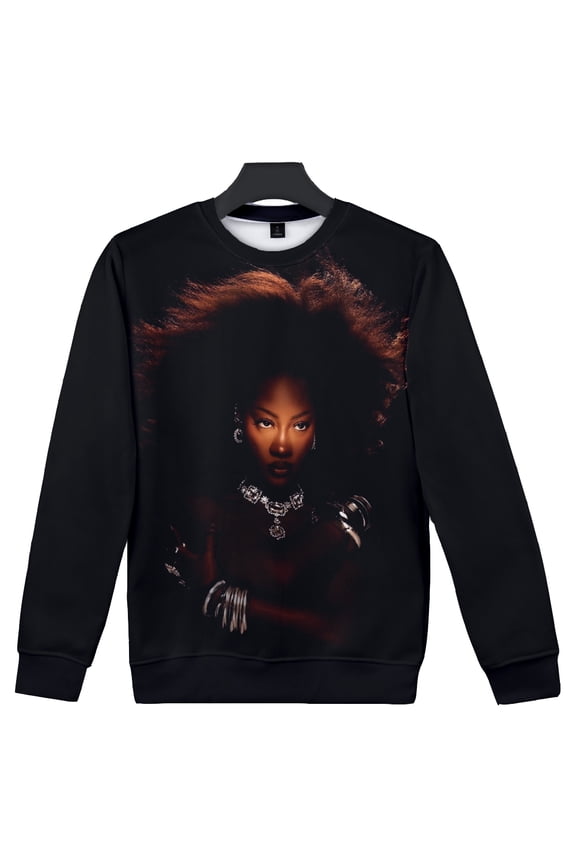 Tems Born in The Wild Tour 2024 Sweatshirt Cosplay 3D Crewneck Unique Longsleeve Pullover