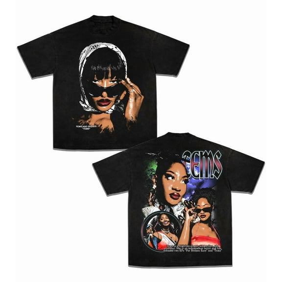 Tems Graphic T-Shirt – Nigerian R&B Singer Fan Tee, Vintage Style