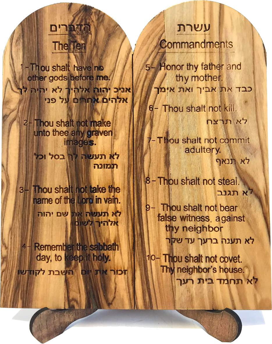 Ten (10) Commandments Tablets or Decalogue Given to Moses on Mount