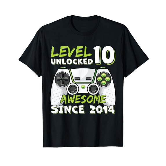 Ten 10th Birthday Decoration Boy 10yr 10 Year Old Birthday T-Shirt
