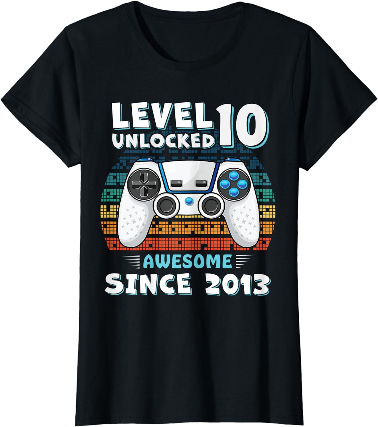 Ten 10yr BDay Son Boy Funny Gamer 10th 10 Year Old Birthday T-Shirt