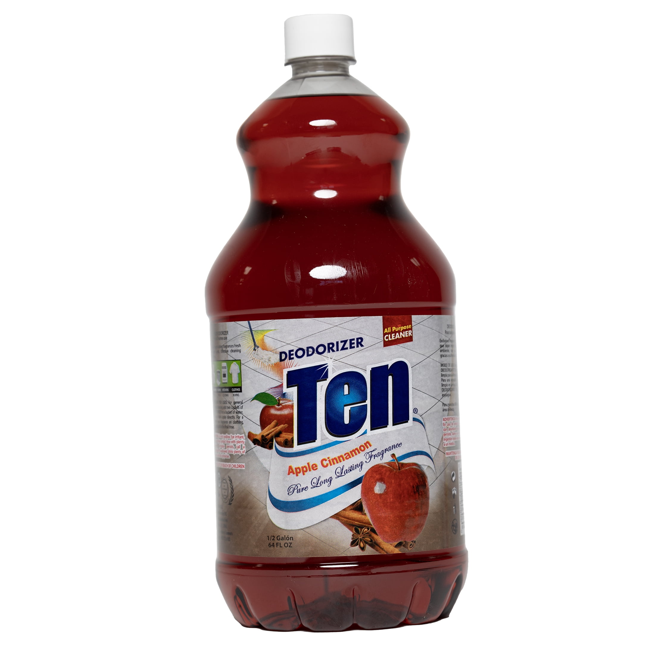 Ten All Purpose Cleaner Apple/Cinnamon Fragrance in 64 Fluid Ounces