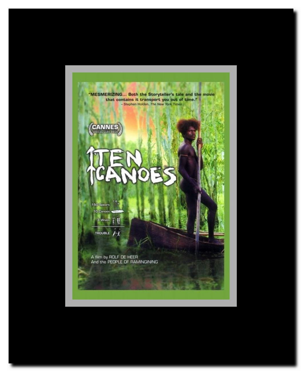 Ten Canoes Framed Movie Poster