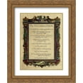 thumbnail image 1 of Ten Commandments 2x Matted 15x18 Gold Ornate Framed Art Print, 1 of 2
