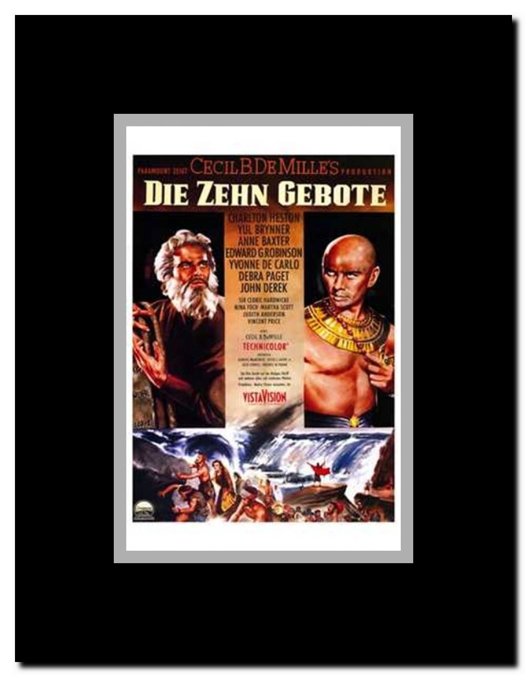 Ten Commandments Framed Movie Poster