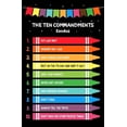 thumbnail image 1 of The Ten Commandments Posters, Kids Scripture Poster, Church Sunday School Decor, Homeschool, Christian Education, Classroom Wall Art, Inspirational Classroom Posters, 1 of 1