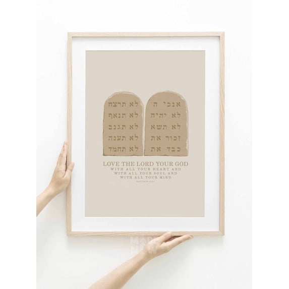 Ten Commangments Ten Commandments Scripture Poster, Poster Only - Walmart.com