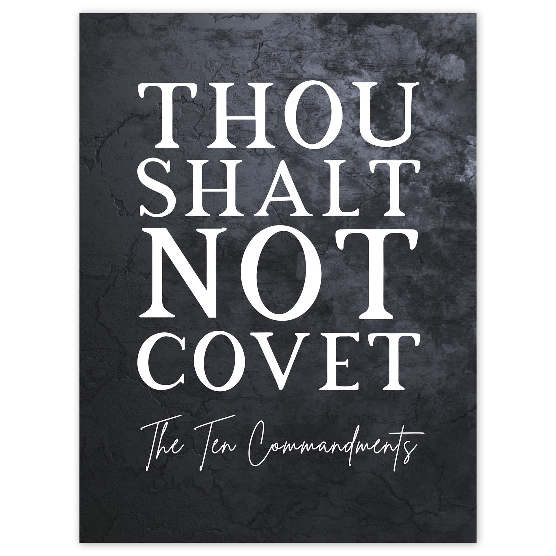 Ten Commandments Thou Shalt Not Covet Christian Bible Verse Quote Ten Commandments Thou Shalt Not Covet Christian Bible Verse Quote