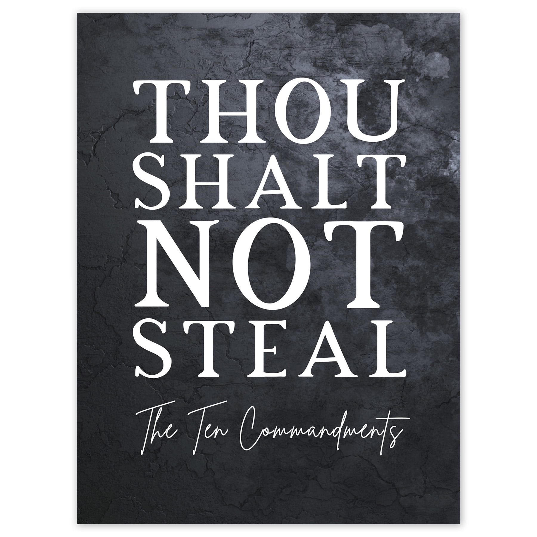 Ten Commandments Thou Shalt Not Steal Christian Bible Verse Quote Ten Commandments Thou Shalt Not Steal Christian Bible Verse Quote