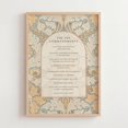 Ten Commangments Ten Commandments Wall Art Print, Vintage Ornamental Floral Arch And ...