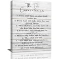 thumbnail image 1 of Ten Commandments Wall Decor 10 Commandments Wall Art Bible Verse Canvas Painting Christian Scriptures Pictures Prints Modern Framed Artwork Home Decoration for Living Room Bedroom Bathroom 12"x16", 1 of 6