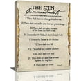thumbnail image 1 of Ten Commandments Wall Decor 10 Commandments Wall Art Motivational Christian Canvas Painting Bible Verse Vintage Pictures Positive Quotes Artwork for Office Living Room Framed Ready to Hang 12"x16", 1 of 6