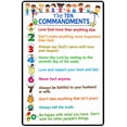 Ten Commangments Ten Commandments for Children Religious Wall Decor for Prayer Room ...