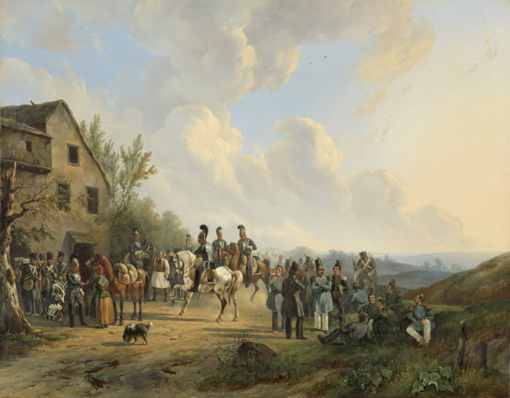 Ten Days Campaign Against The Belgian Revolt Canvas Art - (36 x 24)