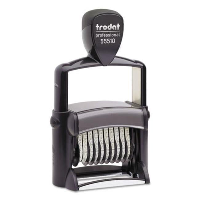 Professional Self-Inking Numberer, Ten Bands/Digits, Type Size: 2, Black Professional Self-Inking Numberer, Ten Bands/Digits, Type Size: 2, Black