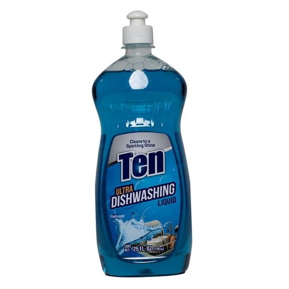 Ten Dish Washing Fresh Scent 25 oz