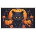 thumbnail image 1 of Washable Halloween Door Mat Indoor, for House Porch Front Door Decoration 19.7" X 31.5", Black Cat Multifunctional Entryway Door Mats Pumpkin Wear-Resistant Welcome Door Mats, 1 of 5
