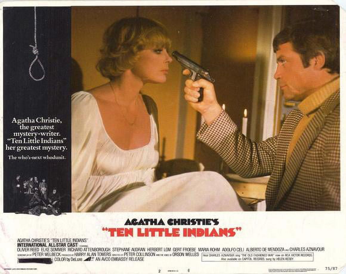 Ten little indians movie poster style c 11 x 14 1975