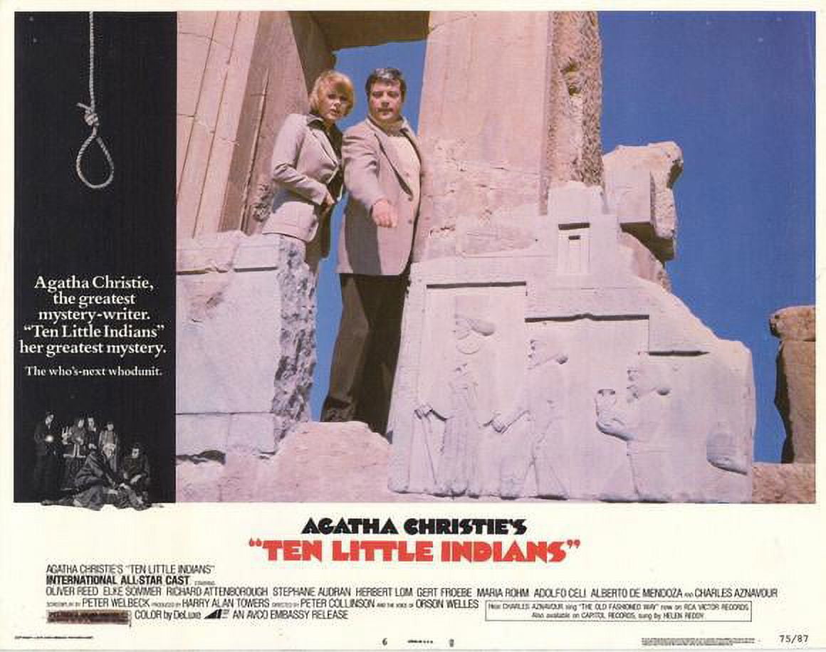 Ten little indians movie poster style e 11 x 14 1975