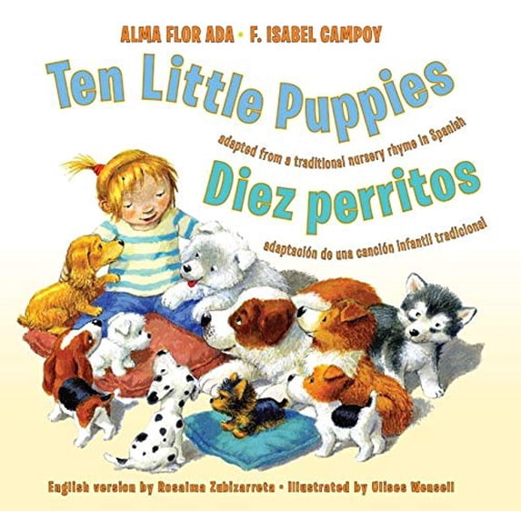Pre-Owned Ten Little Puppies/Diez Perritos : Bilingual English-Spanish (Hardcover) 9780061470431