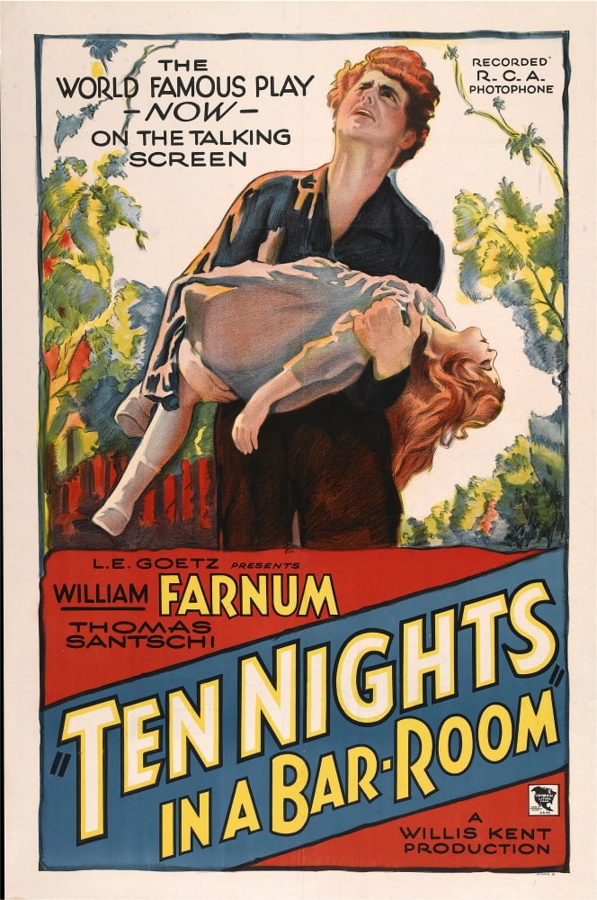 Ten Nights In A Barroom Canvas Art - (11 x 17)