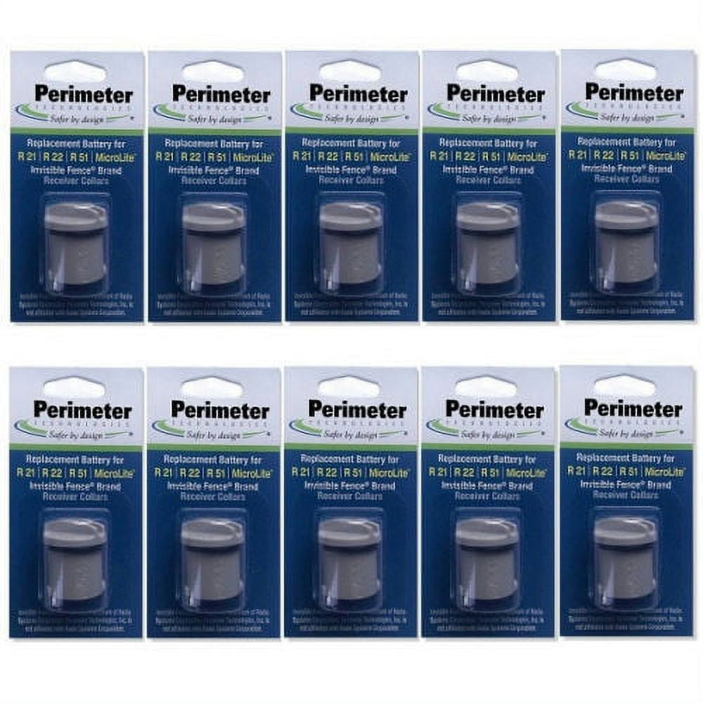 Ten Pack Dog Fence Batteries for Invisible Fence R21 MicroLite