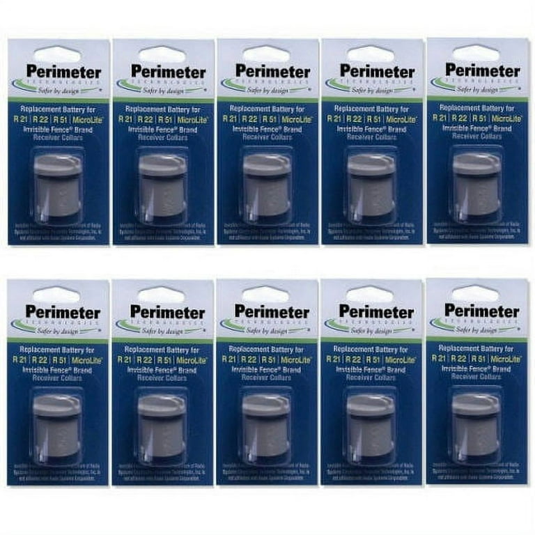 Ten Pack Dog Fence Batteries for Invisible Fence R21 & MicroLite