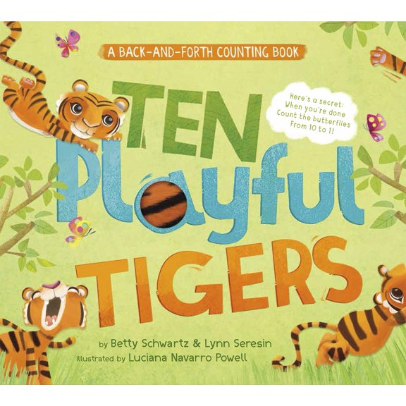 Pre-Owned Back-And-Forth Books: Ten Playful Tigers: A Back-And-Forth Counting Book (Board Book)