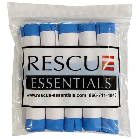 Ten Rolled Pairs Blue Nitrile Gloves