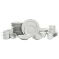 thumbnail image 1 of 10 Strawberry Street Simply White Round 45-Piece Dinnerware Set, 1 of 10