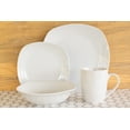 thumbnail image 1 of Ten Strawberry Street Simply White Square 16-Piece Ceramic Dinnerware Set, 1 of 10