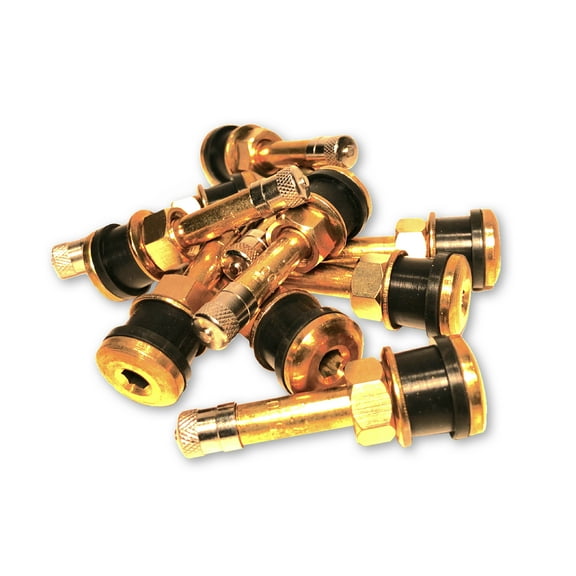 Ten TR500 Straight Brass Clamp in Tubeless 2-inch inch Truck or Bus Valve Stems by TYK Industries