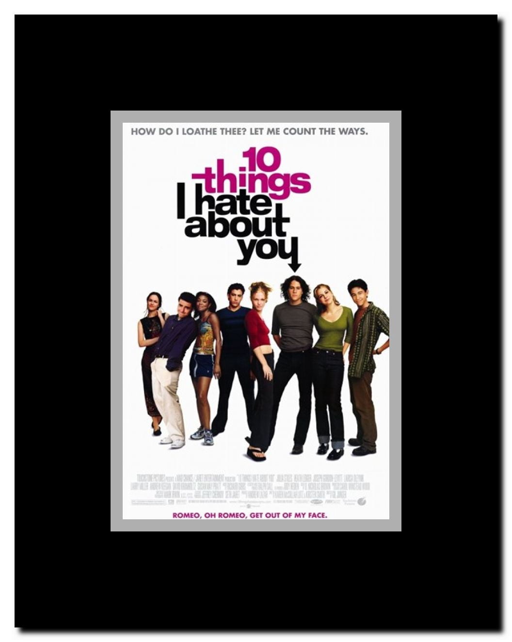 Ten Things I Hate About You Framed Movie Poster