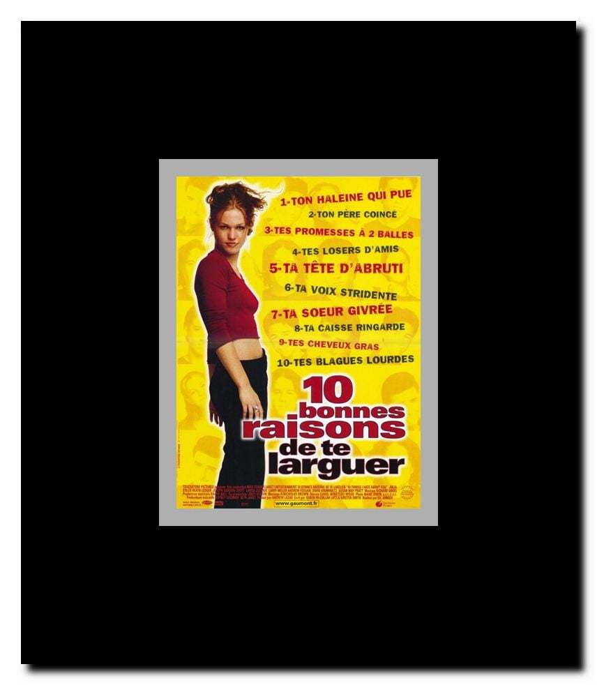 Ten Things I Hate About You (French) Framed Movie Poster