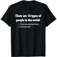 thumbnail image 1 of Ten Types Of People Understand Binary Funny Math Joke Shirt, 1 of 5