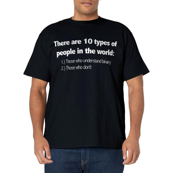 Ten Types Of People Understand Binary Funny Math Joke Shirt