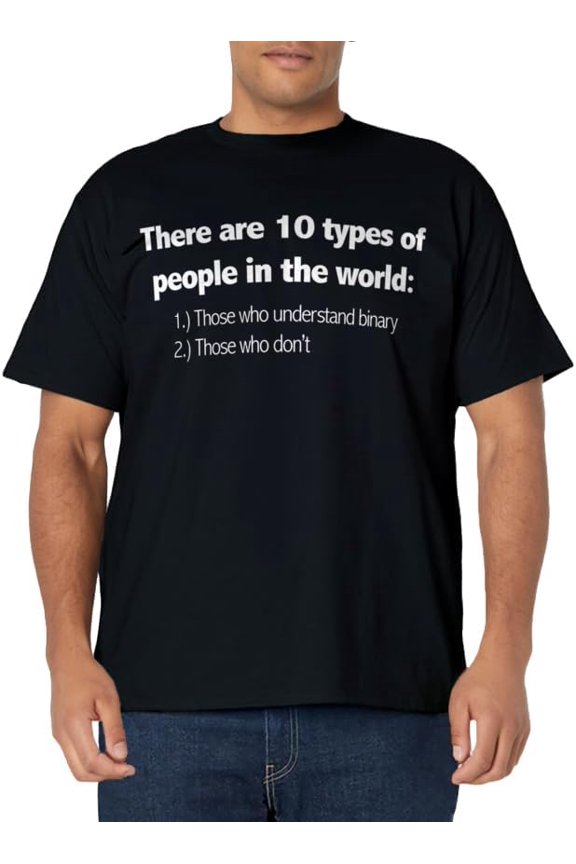 Ten Types Of People Understand Binary Funny Math Joke Shirt