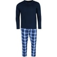 thumbnail image 1 of Ten West Apparel  Long Sleeve Henley With Flannel Pant Lounge Set (Men), 1 of 5