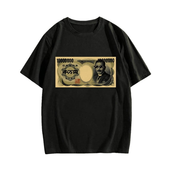 Ten million yen Cotton casual T-shirt