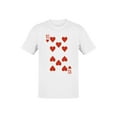 thumbnail image 1 of Ten of Hearts Playing Card Men's T-shirt, 1 of 3