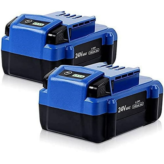 TenHutt 24V 6.0Ah Battery Replacement for Kobalt 24V Max KB624-03 KB524-03 KB424-03 KB224-03 KB124-03 0673802 Lithium Ion Cordless Tools Battery(2Pack)