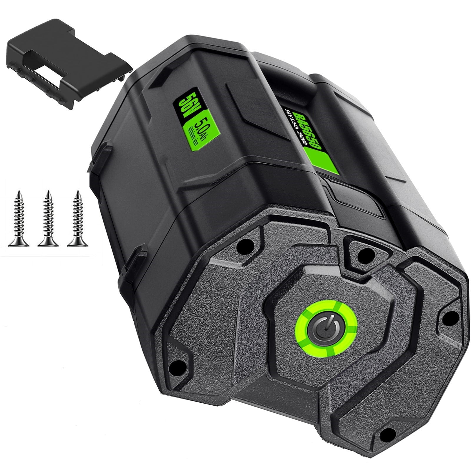 56V 5.0Ah Lithium Battery Replacement For EGO Power Tools - Compatible With EGO 56V Lawn Mower, Leaf Blower, Chainsaw, Trimmer