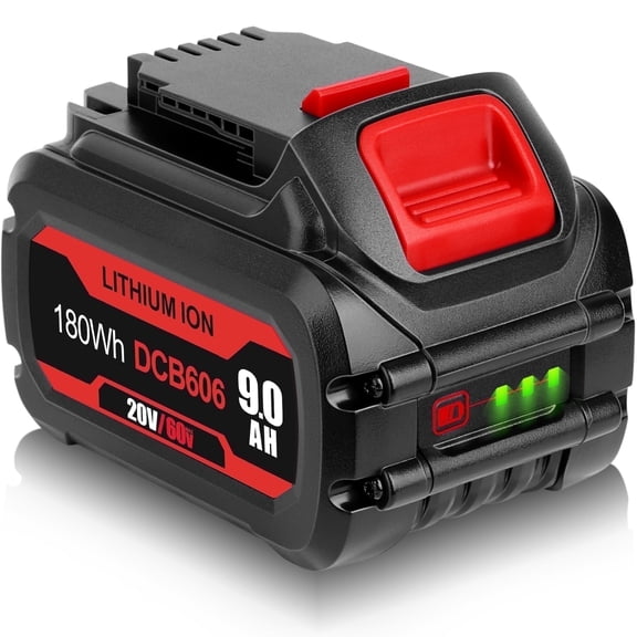 TenHutt DCB606 20V/60V 9.0Ah Replacement for de walt 60V Battery DCB606  DCB609 DCB612 Lithium-Ion Battery