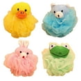 TenKen Clearance 4 Pack Large Bath Balls Kids Animal Exfoliating Bath