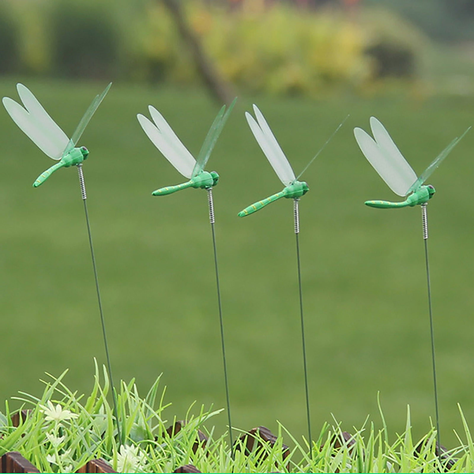 TenKen Clearance Realistic Outdoor Artificial Flowers 12Pcs Dragonfly