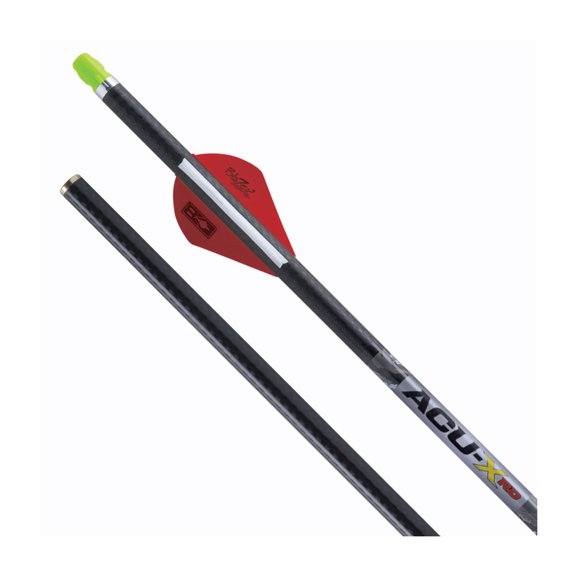 TenPoint ACU-X RD 20-Inch Premium Carbon Arrows for Rail-Less Reverse-Draw Crossbows with Snap-On Nock (.001 Inch, 440-Grain)